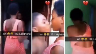 9 Year Old Boy Receives Slap As Payment From A Young Lady After He Tried To Kiss Her