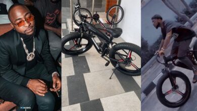 Davido Gifts Himself A Mercedes Benz Bicycle Worth Over $3500 - Video Here