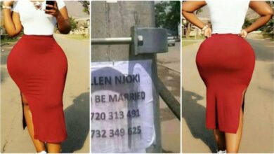 I Need A Man To Marry - Cut Saxy Lady Hangs Posters In The Street To Alert Guys