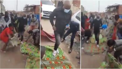 Prophet Steps Out Of His Benz N Feels Like A King When Church members lay clothes on the ground for Him (Video Here)