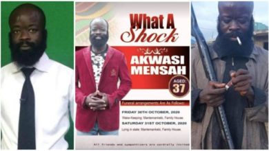 I Am Not Dead - Kumawood actor Sekyere Amankwah Throw More Light on death rumours; explains funeral poster