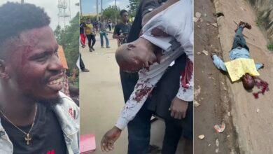 #EndSARS Protesters Attacked By Armed Thugs With Guns And Machete In Benin - Video