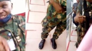 Flogging Lady At ATM Stand Puts Nigerian Soldier In Trouble - Video Below