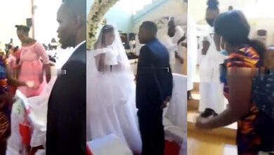 Husband's Wedding Scattered By His Pregnant Wife As She Storms The Place - Video