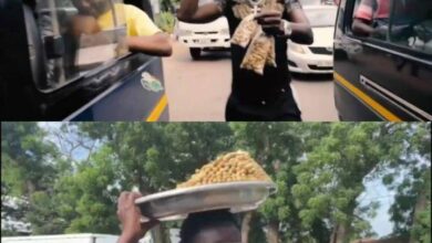 You Will Love American Comedian Michael Blackson Selling Groundnut - Watch Video