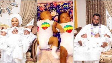 Rev Obofour Baptizes Triplets Into The Bhim Family As They Rock BHIM Outfits - Video