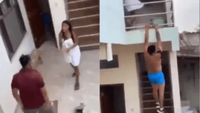 Cheating Guy Jumps Building After Caught Eating Another Man's Gal - Video