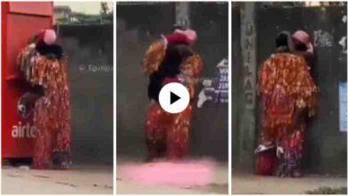 Naija Masquerade Makes Love With A Hot Lady In Public - Video Will Shock U