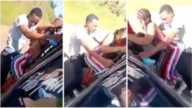 Slay Queen Nearly Die When Twerking With A Guy On A Moving Bus - Video