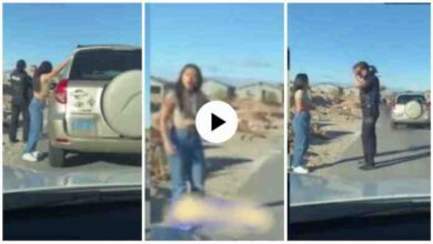 Policeman On Duty Patrol Stops A Car N Finds Out His Wife Was Inside With Boyfriend - Video