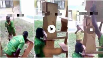 SHS Student Carries 3 Desks With His Teeth - Watch Now
