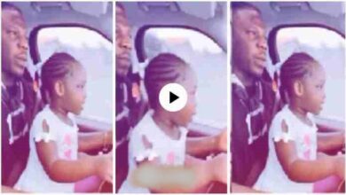 Stonebwoy Should Be Arrested For Allowing His 3-Year-Old Daughter 2 Drive Him In Town - Video Below