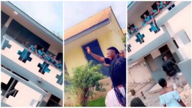 Stonebwoy Trends During His Visit To St Roses SHS With His Sister Who Gained Admission - Video Below