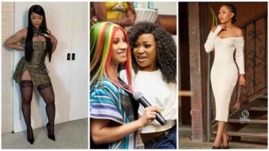 Akuapem Poloo Shower Praises On Her Twin Sist Cardi B After She Viewed Her Stories On Instagram - Watch