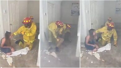 Fire Fighter Saves A Guy From A Burning Hotel Room Then Finds Out His Wife Was Inside - Video Below