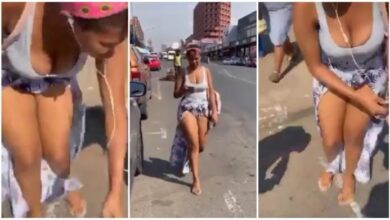 Lady Disgraced In Public 4 Wearing Nak3d Outfit - Video Below