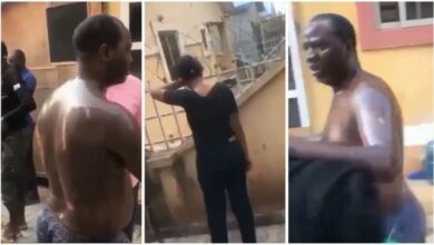Lady Pours Hot Cooking Oil On Grownup Lover After A Heated Argument - Video