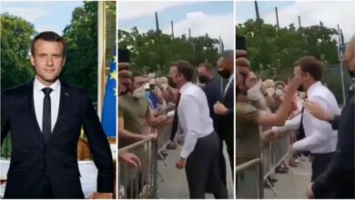 President Macron Slapped By Angry Youth During Walkabout - Video