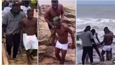 Medikal N De Mighty Shatta Wale Go For ‘sea bath ritual’ After Their Release From Prison - Video