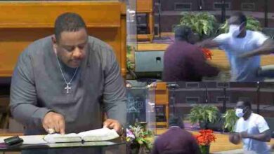 Grownup Men Fight When Pastor Was Delivering Christmas Sermon In Church - Video
