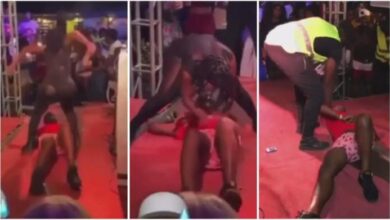 Guy Collapsed While Dancing Wild With A Lady In A Musical Show - Video