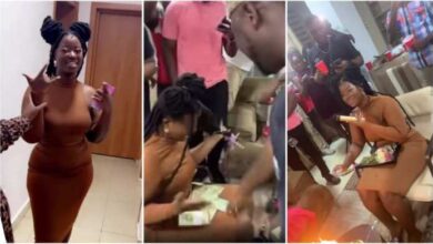 Medikal Commands Bundles Of Cash On Younger Sister At Her Birthday Party - Video