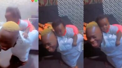 Is Shatta Bandle A Father Now, See Him Discharging Babysitting Duties - Video