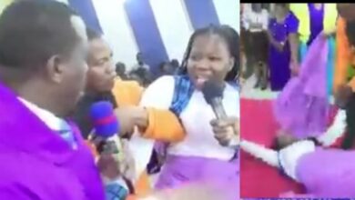 Pastor gives woman a hefty slap during deliverance services - Video