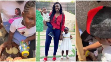 Social Reactions To Stonebwoy’s Daughter & Son Pounding Fufu Be Priceless - Video