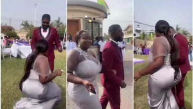 Bootylicious ‘Bridesmaid’ Maame Serwaa Steals Mens Heart At Friends Wedding