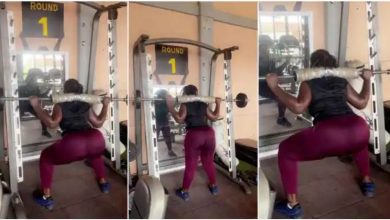 Baby Mama Of Funny Face Drops Hot Workout Video And Social Media Reacts