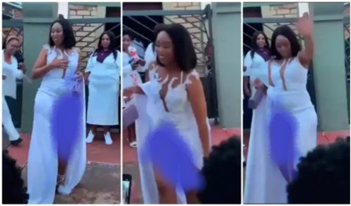 Bootylicious-Lady-With-High-Slit-Dress-Finds-it-Hard-To-Cover-Herself-Video
