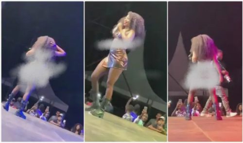 Female Singer Show Up On Show Grounds With No Underwear - Video