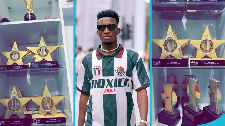 Browse Through Kofi Kinaata's Huge Award Collections Now