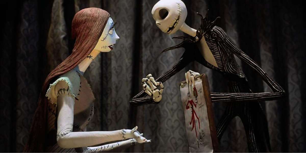 Jack Skellington stays behind as Sally and the trick-or-treaters