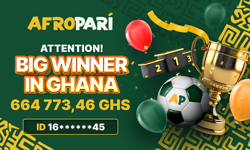 July Big Winner on AfroPari: how an 18-match accumulator brought a player x6647 odds 1 July Big Winner on AfroPari: how an 18-match accumulator brought a player x6647 odds