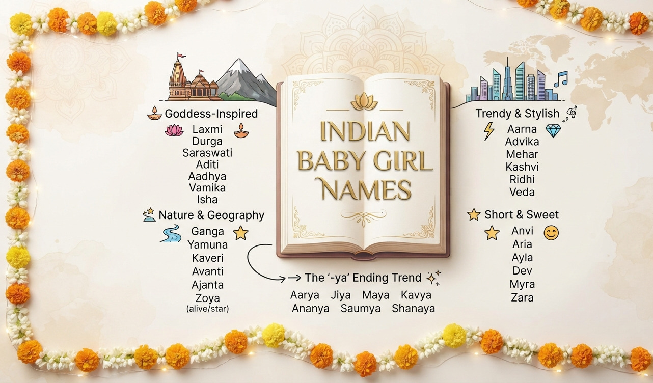 Timeless & Modern Indian Baby Girl Names: A Parent’s Guide to Finding the One 1 Timeless & Modern Indian Baby Girl Names: A Parent’s Guide to Finding the One