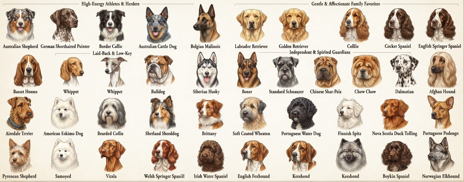 Medium-Sized Dogs That Are Just the Right Size: The Ultimate Family Pet Guide 3 Find Your Perfect Match: Why These Popular Medium-Sized Dog Breeds Hit the Sweet Spot for Families and Active Homes