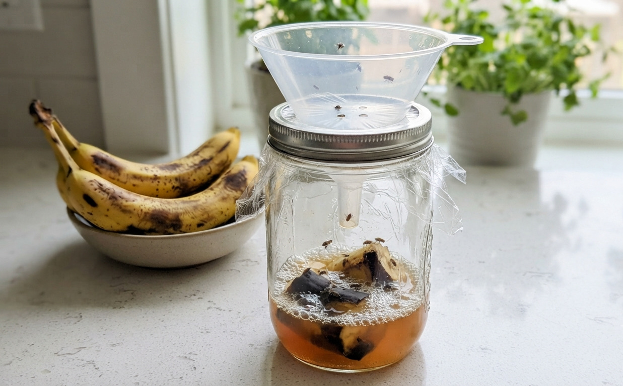 The "Double-Lock" Hybrid Trap: The Ultimate Fruit Fly Eliminator