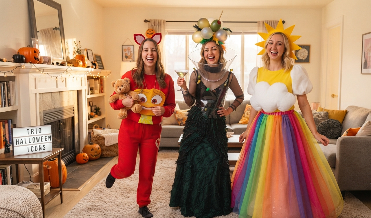 Trio Costumes Win Halloween