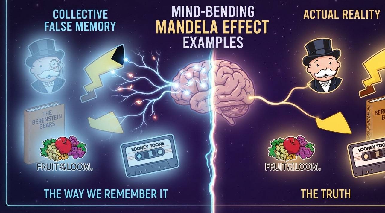 Mind-Bending Mandela Effect Examples: Why Our Memories Deceive Us 1 Mind-Bending Mandela Effect Examples: Why Our Memories Deceive Us