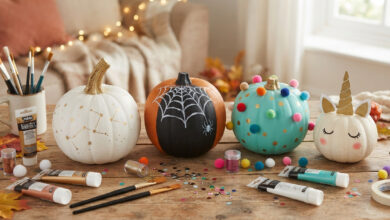 Halloween Pumpkin Painting Ideas: 40 Stunning No-Carve Designs