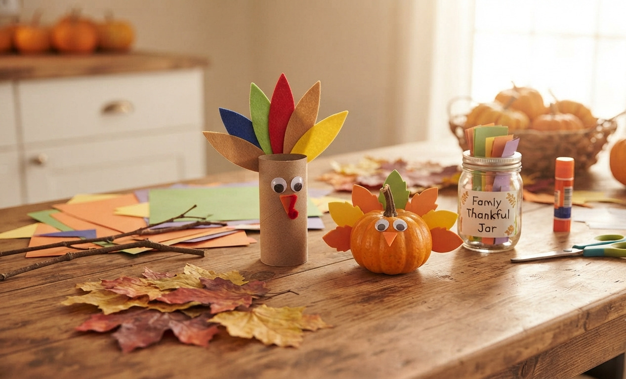 Thanksgiving Crafts for Kids: Fun, Easy, and Memorable Holiday DIYs 2 Keep the Kids Entertained (and the Kitchen Calm) with These Fun, Easy DIY Projects