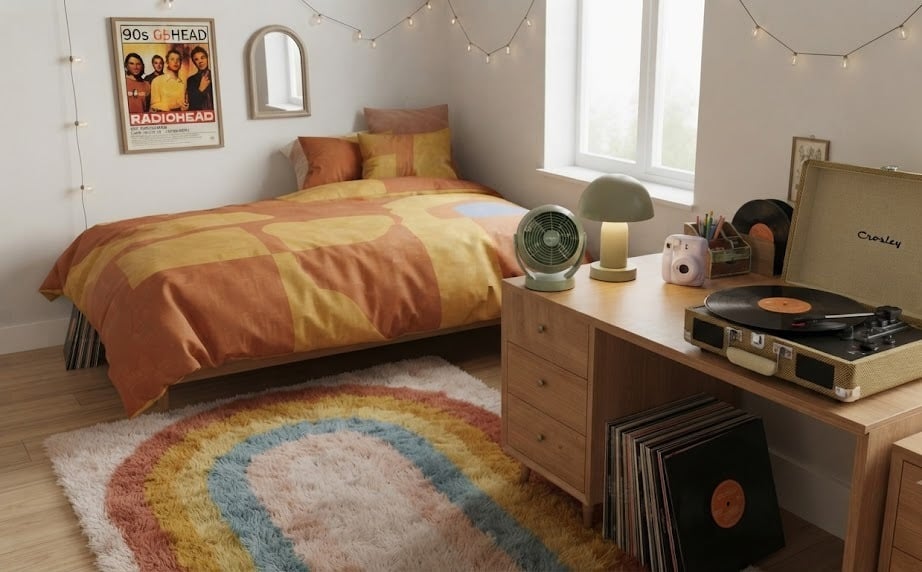 Retro-Inspired Dorm Decor Finds That Pass the Designer Test: Bring the 70s and 90s Back to Campus 3 Retro-Inspired Dorm Decor