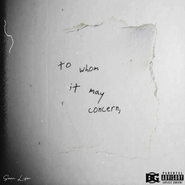 Sean Lifer – To Whom It May Concern 1 Sean Lifer – To Whom It May Concern