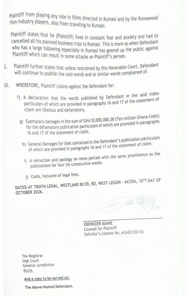 Van Vicker Sues Lil Win for GH¢10 Million Over Defamation: Inside the High Court Showdown 10 9